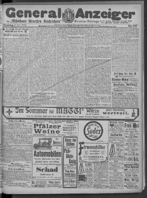 Münchner neueste Nachrichten Dienstag 4. Juli 1905