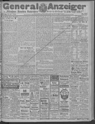 Münchner neueste Nachrichten Freitag 14. Juli 1905