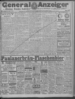 Münchner neueste Nachrichten Montag 24. Juli 1905