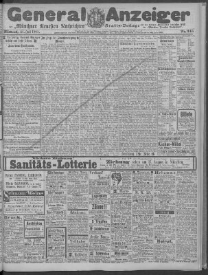 Münchner neueste Nachrichten Mittwoch 26. Juli 1905