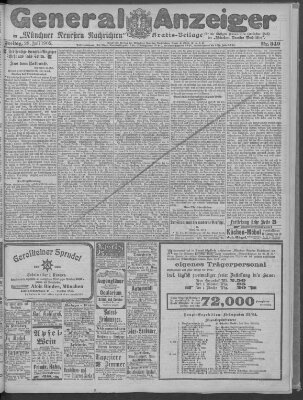 Münchner neueste Nachrichten Freitag 28. Juli 1905