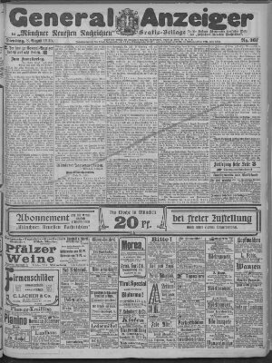 Münchner neueste Nachrichten Dienstag 8. August 1905