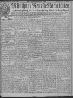 Münchner neueste Nachrichten Donnerstag 24. August 1905