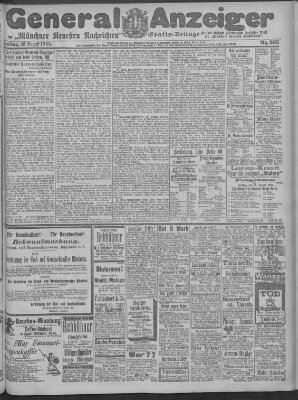 Münchner neueste Nachrichten Freitag 25. August 1905