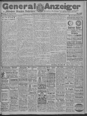 Münchner neueste Nachrichten Montag 28. August 1905