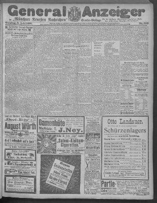 Münchner neueste Nachrichten Dienstag 5. Juli 1898