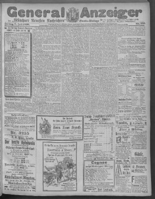 Münchner neueste Nachrichten Freitag 8. Juli 1898