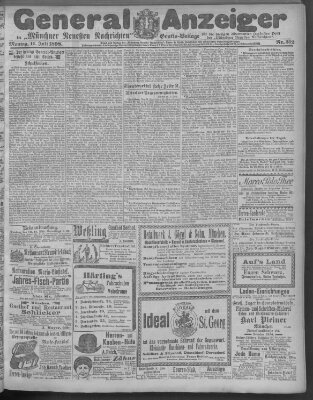 Münchner neueste Nachrichten Montag 11. Juli 1898