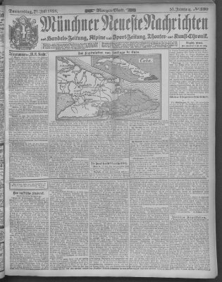 Münchner neueste Nachrichten Donnerstag 21. Juli 1898