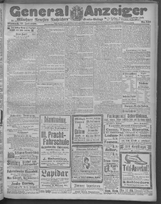 Münchner neueste Nachrichten Mittwoch 27. Juli 1898