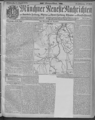 Münchner neueste Nachrichten Mittwoch 24. August 1898