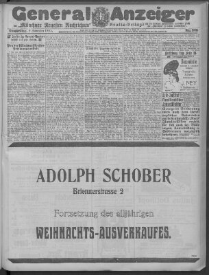 Münchner neueste Nachrichten Donnerstag 9. November 1905