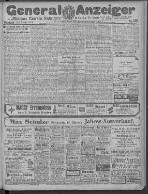 Münchner neueste Nachrichten Mittwoch 15. November 1905