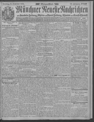 Münchner neueste Nachrichten Freitag 24. November 1905