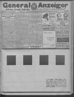 Münchner neueste Nachrichten Montag 11. Dezember 1905