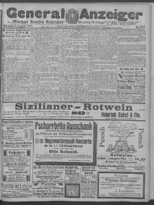 Münchner neueste Nachrichten Montag 25. Dezember 1905