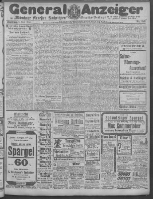 Münchner neueste Nachrichten Samstag 6. Mai 1905