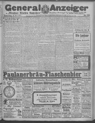 Münchner neueste Nachrichten Donnerstag 18. Mai 1905