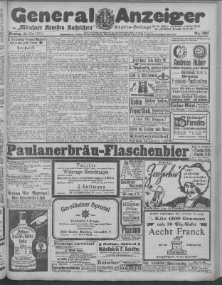 Münchner neueste Nachrichten Montag 22. Mai 1905