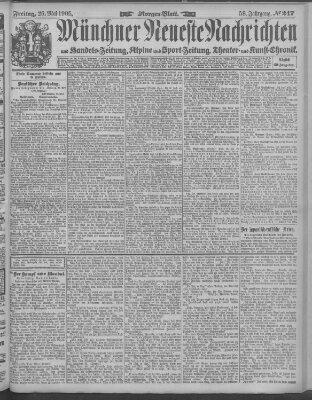 Münchner neueste Nachrichten Freitag 26. Mai 1905