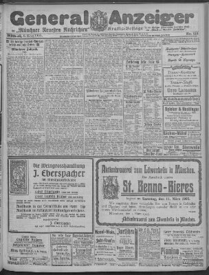 Münchner neueste Nachrichten Mittwoch 8. März 1905