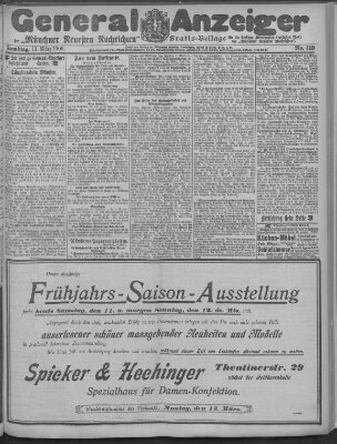 Münchner neueste Nachrichten Samstag 11. März 1905