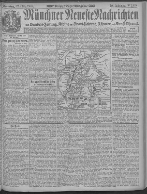 Münchner neueste Nachrichten Sonntag 12. März 1905