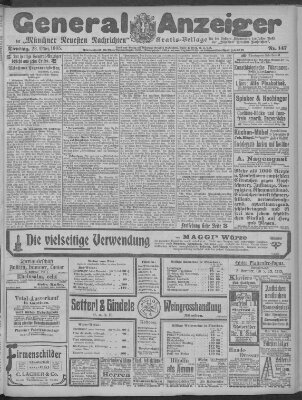 Münchner neueste Nachrichten Dienstag 28. März 1905