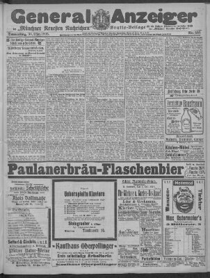 Münchner neueste Nachrichten Donnerstag 30. März 1905