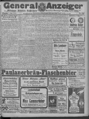 Münchner neueste Nachrichten Montag 5. Juni 1905