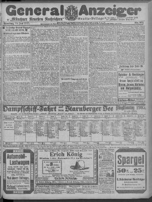 Münchner neueste Nachrichten Samstag 10. Juni 1905