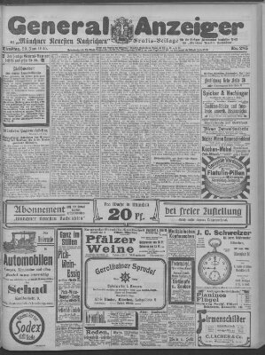 Münchner neueste Nachrichten Dienstag 20. Juni 1905