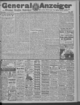 Münchner neueste Nachrichten Samstag 24. Juni 1905