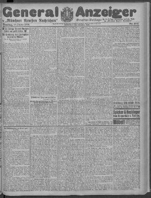 Münchner neueste Nachrichten Dienstag 16. Oktober 1906