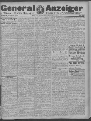 Münchner neueste Nachrichten Mittwoch 24. Oktober 1906