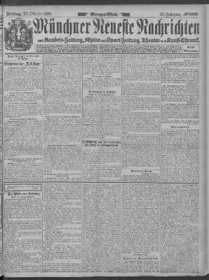 Münchner neueste Nachrichten Freitag 26. Oktober 1906