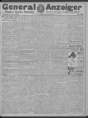 Münchner neueste Nachrichten Dienstag 30. Oktober 1906