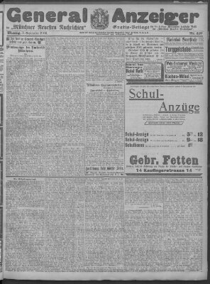 Münchner neueste Nachrichten Montag 3. September 1906