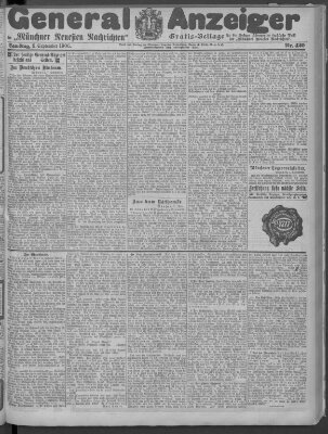 Münchner neueste Nachrichten Samstag 8. September 1906