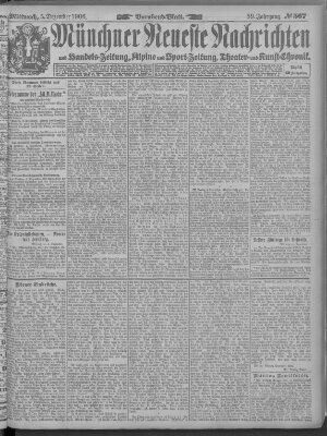 Münchner neueste Nachrichten Mittwoch 5. Dezember 1906