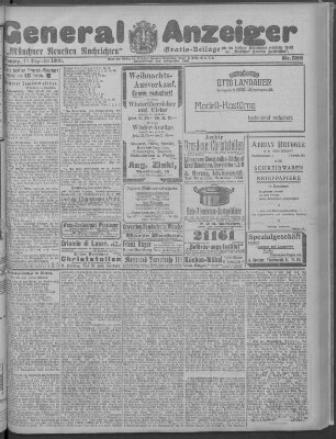 Münchner neueste Nachrichten Montag 17. Dezember 1906