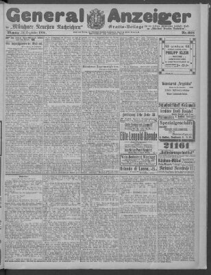 Münchner neueste Nachrichten Montag 31. Dezember 1906