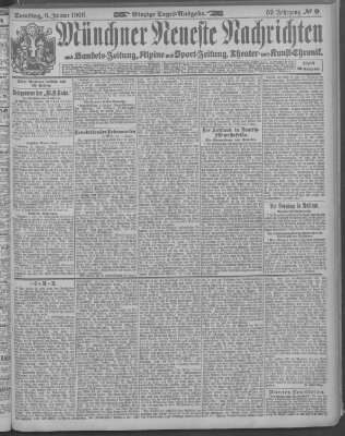 Münchner neueste Nachrichten Samstag 6. Januar 1906