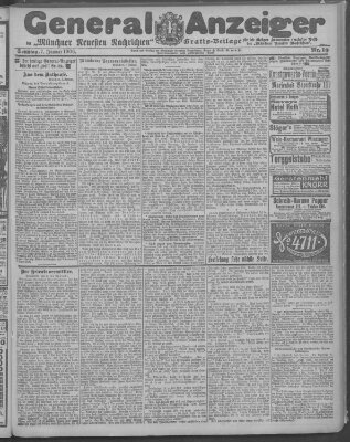 Münchner neueste Nachrichten Sonntag 7. Januar 1906