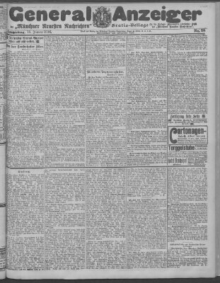 Münchner neueste Nachrichten Donnerstag 18. Januar 1906