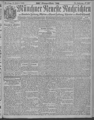 Münchner neueste Nachrichten Freitag 19. Januar 1906