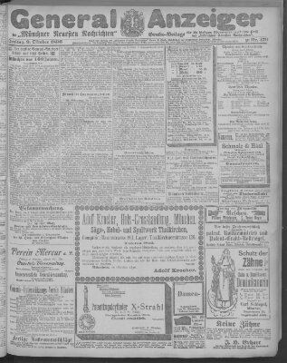 Münchner neueste Nachrichten Freitag 9. Oktober 1896