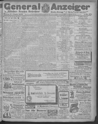 Münchner neueste Nachrichten Montag 12. Oktober 1896