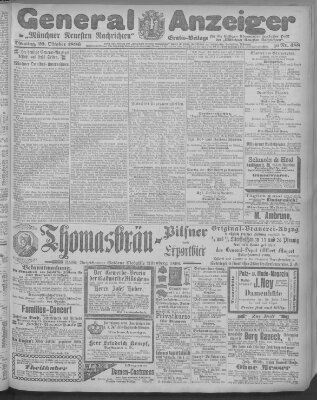 Münchner neueste Nachrichten Dienstag 20. Oktober 1896