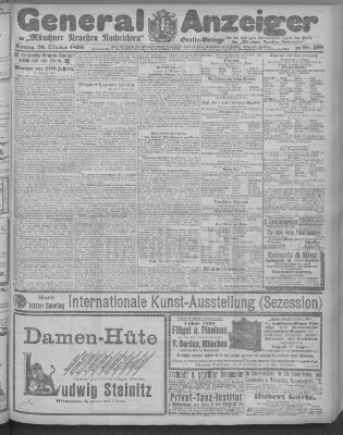 Münchner neueste Nachrichten Montag 26. Oktober 1896